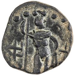 KUSHAN: Vima Takto, ca. 80-105, AE 1/4 unit (1.42g). VF