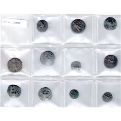 KUSHAN:LOT of 11 copper coins