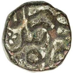 MUGHAL: Akbar I, 1556-1605, AE dam (20.64g), Mirath, AH988. VF-EF