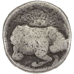 MUGHAL: Jahangir, 1605-1628, AR zodiac rupee, Ahmadabad, AH1027 year (13). NGC AG