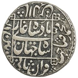 MUGHAL: Shah Jahan I, 1628-1658, AR rupee (11.46g), Pattan Deo, AH1047 year 10. VF