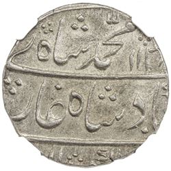 MUGHAL: Muhammad Shah, 1719-1748, AR rupee, Kambayat, AH1138 year 8. NGC MS62