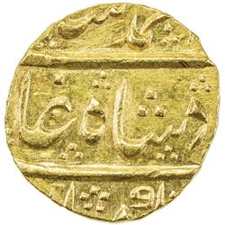 MUGHAL: Muhammad Shah, 1719-1748, AV mohur (11.10g), Kambayat, year 21. UNC