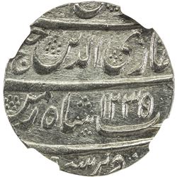 AWADH: Ghazi-ud-Din Haidar, 1819-1827, AR rupee, Lucknow, AH1235 year 1. NGC MS64