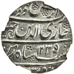 AWADH: Ghazi-ud-Din Haidar, 1819-1827, AR rupee, Lucknow, AH1237 year 3. NGC MS64