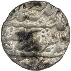 JAIPUR: Madho Singh II, 1880-1922, AR rupee, Sawai Jaipur, year 7 (1886). NGC MS62