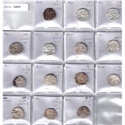 NAGPUR: Janoji, 1755-1772, LOT of 14 silver rupees