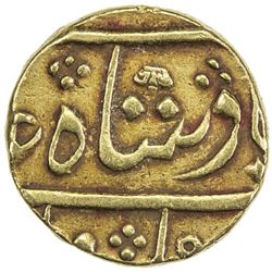 BOMBAY PRESIDENCY: AV mohur (11.59g), "Surat", year 46. VF-EF