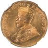 Image 1 : BRITISH INDIA: George V, 1910-1936, AE 1/4 anna, 1930(b). NGC MS67