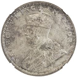 BRITISH INDIA: George V, 1910-1936, AR rupee, 1915(c). NGC MS65