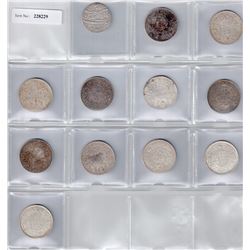 BRITISH INDIA:LOT of 12 rupees