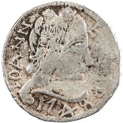 GOA: Joao V, 1706-1750, AR rupia (11.78g), 1748. VF