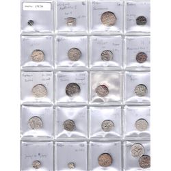 INDIA: LOT of 21 silver coins