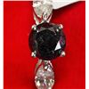 Image 2 : 14K WHITE GOLD BLACK DIAMOND RING. INSURANCE VALUE  $6009