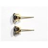 Image 2 : 14K YELLOW GOLD BLACK DIAMOND EARRINGS .INSURANCE. $1600