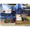 Image 1 : 2 BOXES OF ASSORTED OFFICE SUPPLIES