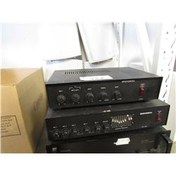 2 AMPLIFIERS/EQUALIZER/4 - BSI 85W 8 OHM SPEAKERS