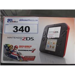 RED NINTENDO 2DS WITH CHARGER