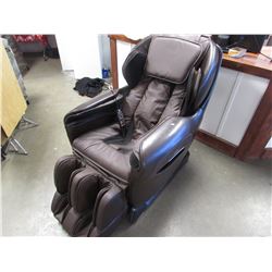 NEW OSAKI CHOCOLATE BROWN ALL LEATHER ZERO GRAVITY MASSAGE CHAIR (SLIGHT COSMETIC DAMAGE)