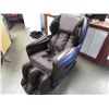 Image 1 : NEW OSAKI CHOCOLATE BROWN ALL LEATHER ZERO GRAVITY MASSAGE CHAIR (SLIGHT COSMETIC DAMAGE)