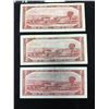 Image 2 : 1954 BANK OF $2 NOTES LOT OF 3 NTES!