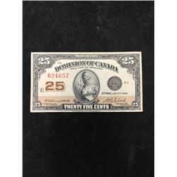 1923 SHINPLASTER! 25 CENT FRACTIONAL NOTE!