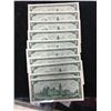 Image 2 : 1967 BANK OF CANADA $1 NOTES LOT OF 10 NOTES!!