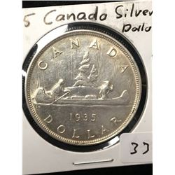 1935 CANADA SILVER DOLLAR!