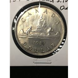 1937 CANADA SILVER DOLLAR!