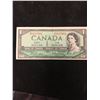 Image 1 : 1954 BANK OF CANADA $1 NOTE! NO FRONT PLATE NUMBER! RARE!