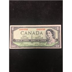 1954 BANK OF CANADA DEVILS FACE! BLUE INK REVERSE! UNIQUE