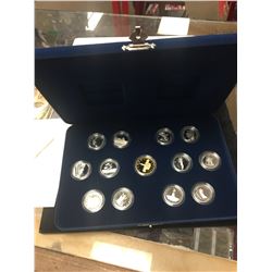 1992 13 COIN STERLING SILVER CANADA 125th PROVINCES QUARTER SET!