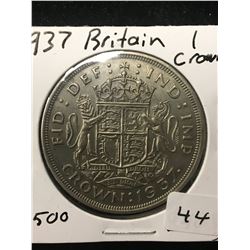 1937 BRITISH CROWN! NICE GRADE!