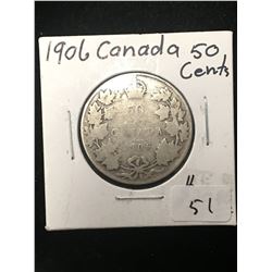 1906 CANADA 50 CENTS!