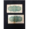 Image 2 : 1923 DOMINION OF CANADA 25 CENTS FRACTIONAL NOTE! LOT OF 2 NOTES!