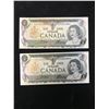 Image 1 : 1973 BANK OF CANADA EAX REPLACEMENT NOTES! LOT OF 2 NOTES!