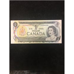 1973 BANK OF CANADA $1 NOTE SOLID #4444444 RADAR!