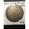Image 1 : 1882 USA MORGAN SILVER DOLLAR!