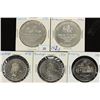 Image 1 : 5 ASSORTED CANADA TRADE DOLLARS UNC SEE DESCRIPT.