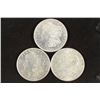 Image 1 : 1921-D & 2-1921-S MORGAN SILVER DOLLARS AU/UNC