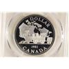 Image 1 : 1981 CANADA TRANS-CAN (LOCOMOTIVE) SILVER DOLLAR