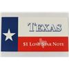 Image 2 : 2001 TEXAS $1 LONE STAR NOTE CRISP UNC