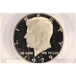 1979-S KENNEDY HALF DOLLAR ANACS PR70 DCAM