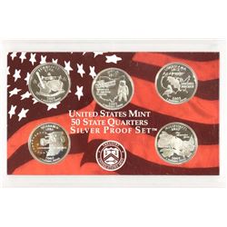 2002 SILVER US 50 STATE QUARTERS PROOF SET NO BOX