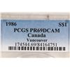 Image 3 : 1986 CANADA VANCOUVER SILVER DOLLAR PCGS PR69 DCAM