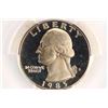 Image 1 : 1985-S WASHINGTON QUARTER PCGS PR69 DCAM