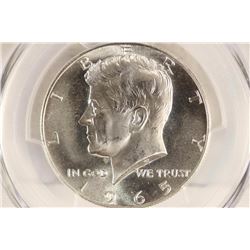 1965 SMS 40% SILVER JOHN F. KENNEDY HALF PCGS SP66