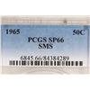 Image 3 : 1965 SMS 40% SILVER JOHN F. KENNEDY HALF PCGS SP66