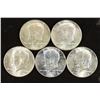 Image 1 : 5 ASSORTED 1967-1969 40% SILVER JOHN F. KENNEDY