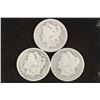 Image 1 : 1879, 1884-O & 1899-O MORGAN SILVER DOLLARS